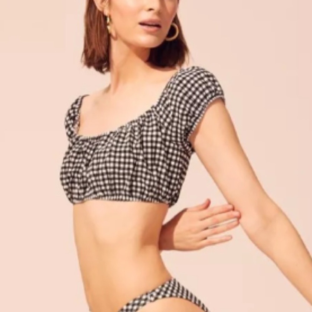 SOLID & STRIPED The Eloise Cap-Sleeves Swim Top L - Picture 7 of 14